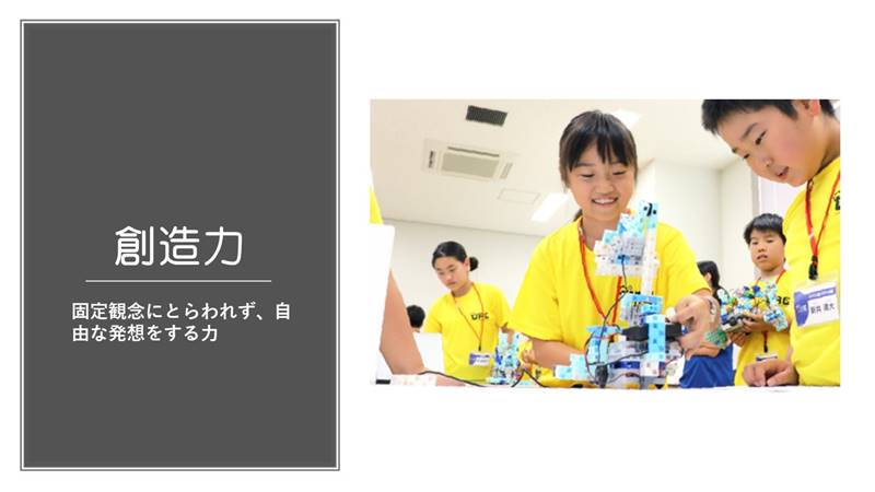 ロボットプログラミングで習得できるチカラ創造力