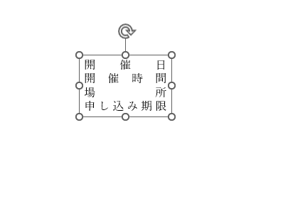 テキストボックス内の文字が均等割り付けになる