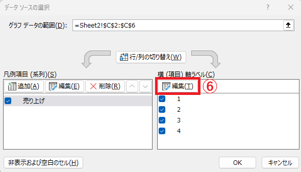 「編集」をクリックする