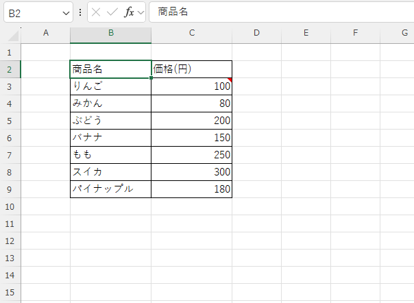 セル外をクリックするとメモが保存される