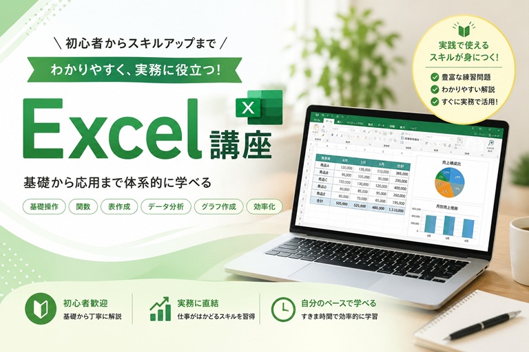 Excel講座 初心者でも安心!基礎から学ぶExcel講座
